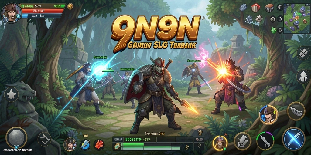 Gameplay menarik di dalam 9N9N dengan strategi mendalam.