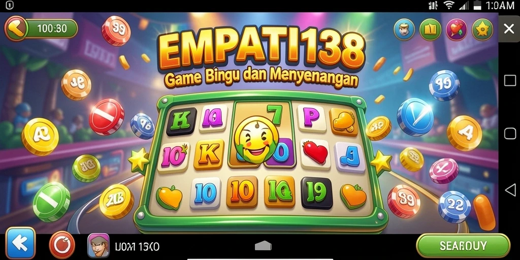 Tampilan gameplay Bingo yang seru dan interaktif di EMPATI138.