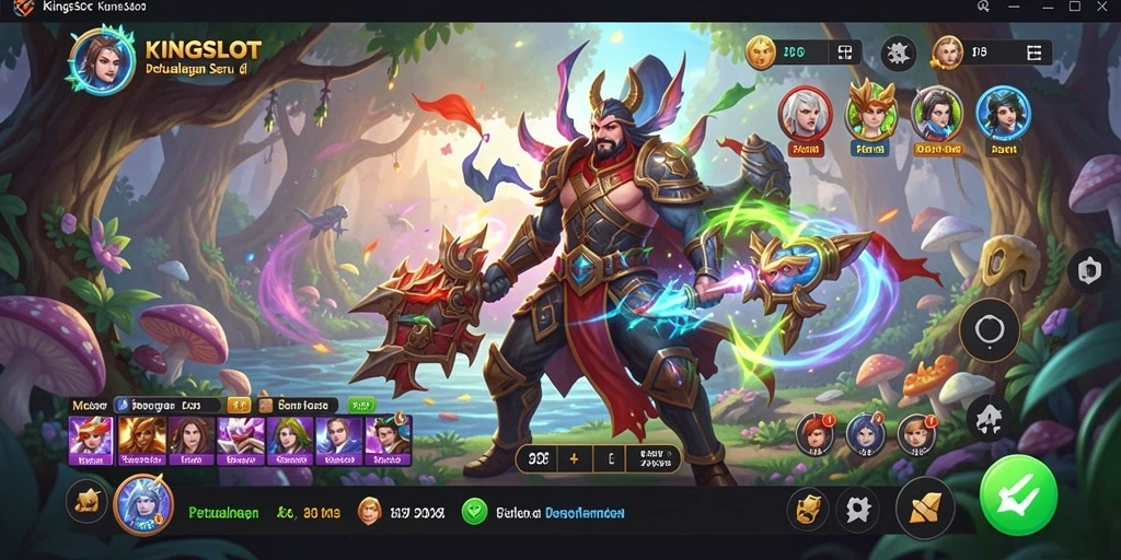 Tampilan gameplay KINGSLOT yang penuh petualangan dan tantangan.