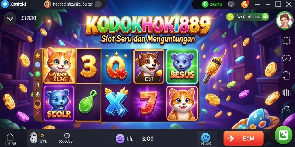 Screenshot menampilkan gameplay menarik dari KODOKHOKI889 Slot.