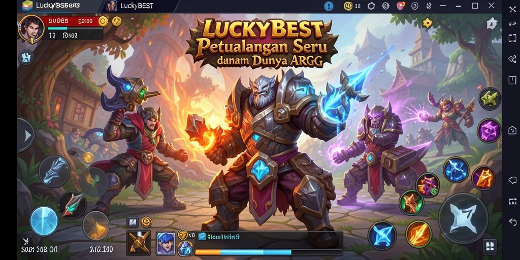 Tampilan gameplay seru dari LUCKYBEST dalam petualangan ARPG.