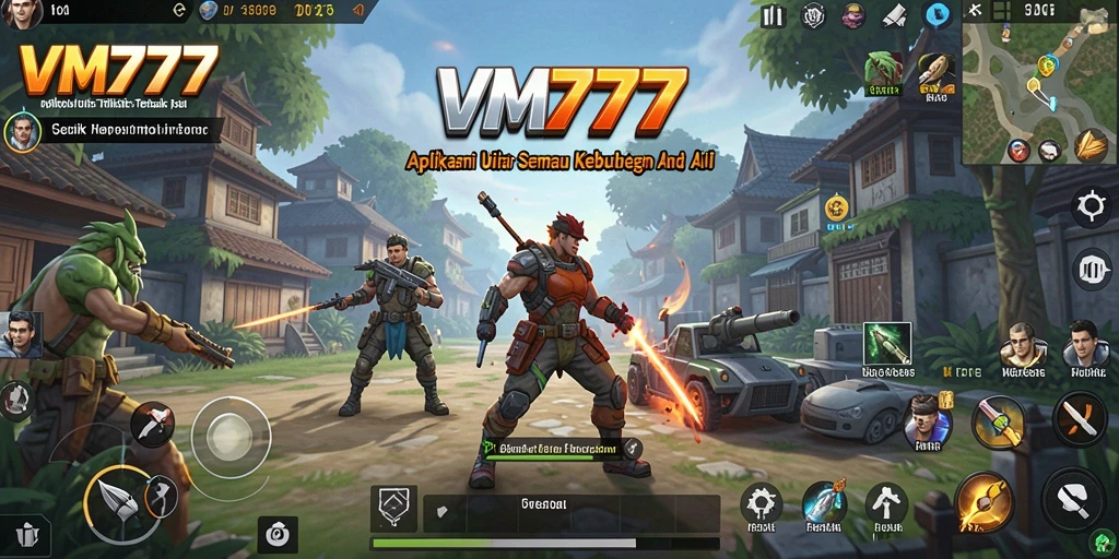 Tangkapan layar utama VM777 menampilkan antarmuka aplikasi yang jelas dan fungsional.